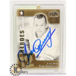 YVAN COURNOYER MONTREAL JR CANADIENS CARD.