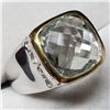 Image 3 : BRASS GREEN AMETHYST MENS RINGS RING
