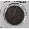 Image 1 : 1864 NEW BRUNSWICK ONE CENT COIN.