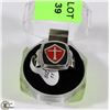Image 1 : MENS SILVER PLATED KNIGHTS TEMPLAR SZ 11 RING