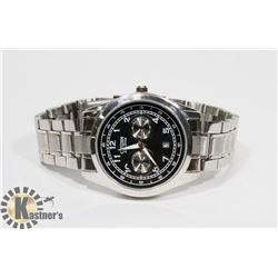 NEW CITIZEN ECO DRIVE MENS WATCH, STAINLESS STEEL