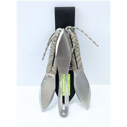 SET OF SOG FLING SPEAR POINT BLADE