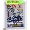 Image 1 : GRANT FUHR AUTOGRAPHED HOCKEY CARD UPPER DECK.