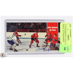 ELLIS ROBBED BY HABS-CHARLIE HODGE AUTOGRAPHED