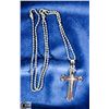 Image 1 : STAINLESS STEEL CROSS PENDANT WITH CHAIN
