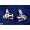Image 1 : AMETHYST SILVER EARRINGS