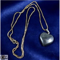 10K GOLD BLACK ALASKAN NECKLACE