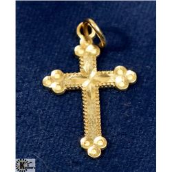 10K GOLD CROSS PENDANT
