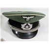 Image 1 : GERMAN WWII VISOR HAT FIELD GRAY.