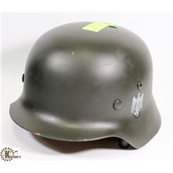 M35 GERMAN WWII HELMET WITH DECALS REPRODUCTION.