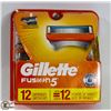 Image 1 : GILLETTE FUSION 5 RAZOR BLADES-12 CARTRIDGES