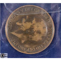 1912 BRITISH LARGE PENNY