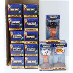 BOX OF 13 ASSORTED ANGRY BIRD STAR WARS WACKY