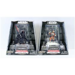 LOT OF 2 STAR WARS TITANIUM DIE CAST FIGURES.