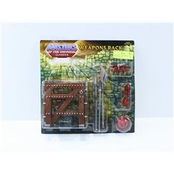 MASTERS OF THE UNIVERSE WEAPONS RACK.