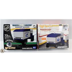 LOT OF 2 COLLECT PLAY AND BUILD ZAMBONIS - OILERS