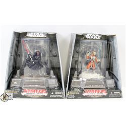 LOT OF 2 STAR WARS TITANIUM SERIES FIGURES.