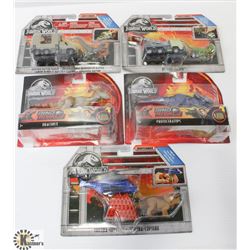 BOX OF ASSORTED JURASSIC WORLD TOYS.