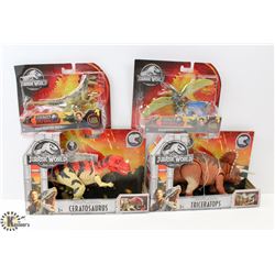 BOX OF ASSORTED JURASSIC WORLD TOYS.
