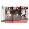 Image 1 : LOT OF 3 STAR WARS BOBBLE HEADS.
