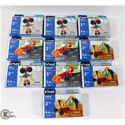BOX OF KNEX BUILDING SETS.