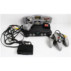 VINTAGE NINTENDO 64 SYSTEM WITH 1 CONTROLLER, CORD