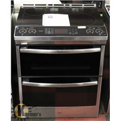 GE SLIDE IN FRONT CONTROL DOUBLE OVEN 6.7 CUFT