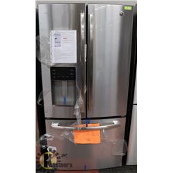 GE STAINLESS STEEL 23.8 CUFT FRIDGE WITH BOTTOM