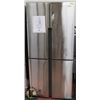 Image 1 : HAIER 4 DOOR STAINLESS STEEL 16.4 CUFT FRIDGE W/