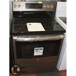 GE 4 BURNER FLAT TOP CONVECTION RANGE WITH SELF