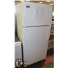 Image 1 : WHITE FRIDGIDAIRE 18 CU FT TOP FREEZER FRIDGE