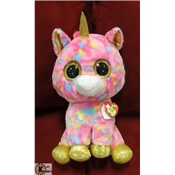 LARGE TY STUFFED ANIMAL ON CHOICE: RAINBOW UNICORN