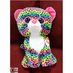 LARGE TY STUFFED ANIMAL ON CHOICE: RAINBOW KITTEN