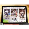 Image 1 : LOT OF 3 FRAMED EDMONTON OILERS SIGNATURES
