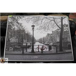 LARGE STREET SCENE IKEA PICTURE 55" X 40"