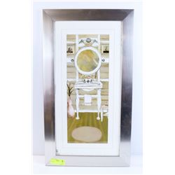 FRAMED BATHROOM THEMED PICTURE