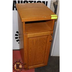 TALL PANTRY STYLE CABINET, 15"X17.5"X33".