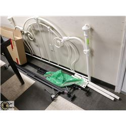 QUEEN METAL BED FRAME WITH RAILS