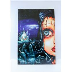 "NEVER LOOK BACK"  CANVAS ART BY ANGELINA WRONA