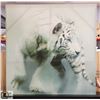 Image 1 : LARGE WHITE TIGER CANVAS PRINT.