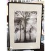 Image 1 : BLACK & WHITE TREE/SUN PRINT PICTURE.