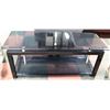 Image 1 : GLASS & METAL T.V. STAND (52"X20"X21")