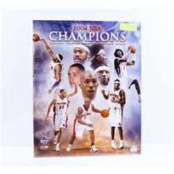 NBA DETROIT PISTONS TAYSHAUN PRINCE SIGNED 16X20