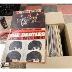 BOX OF ASSORTED RECORDS