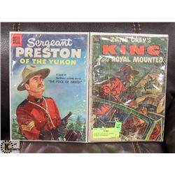 PAIR OF CANADIANA ESTATE COMICS WITH RCMP
