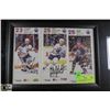 Image 1 : LOT OF 3 FRAMED EDMONTON OILERS SIGNATURES