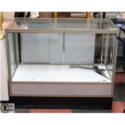 GLASS DISPLAY CASE, 48" X 22" X 39-1/4" H.