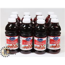 CASE WITH 12 739ML BOTTLES OCEAN SPRAY