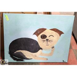 CANVAS DOG PICTURE