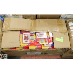 BOX OF PLAYING CARDS AND DICE